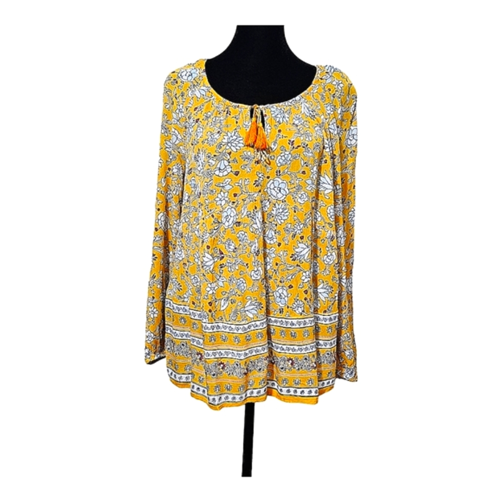 OLD NAVY Women's Floral Peasant Top M